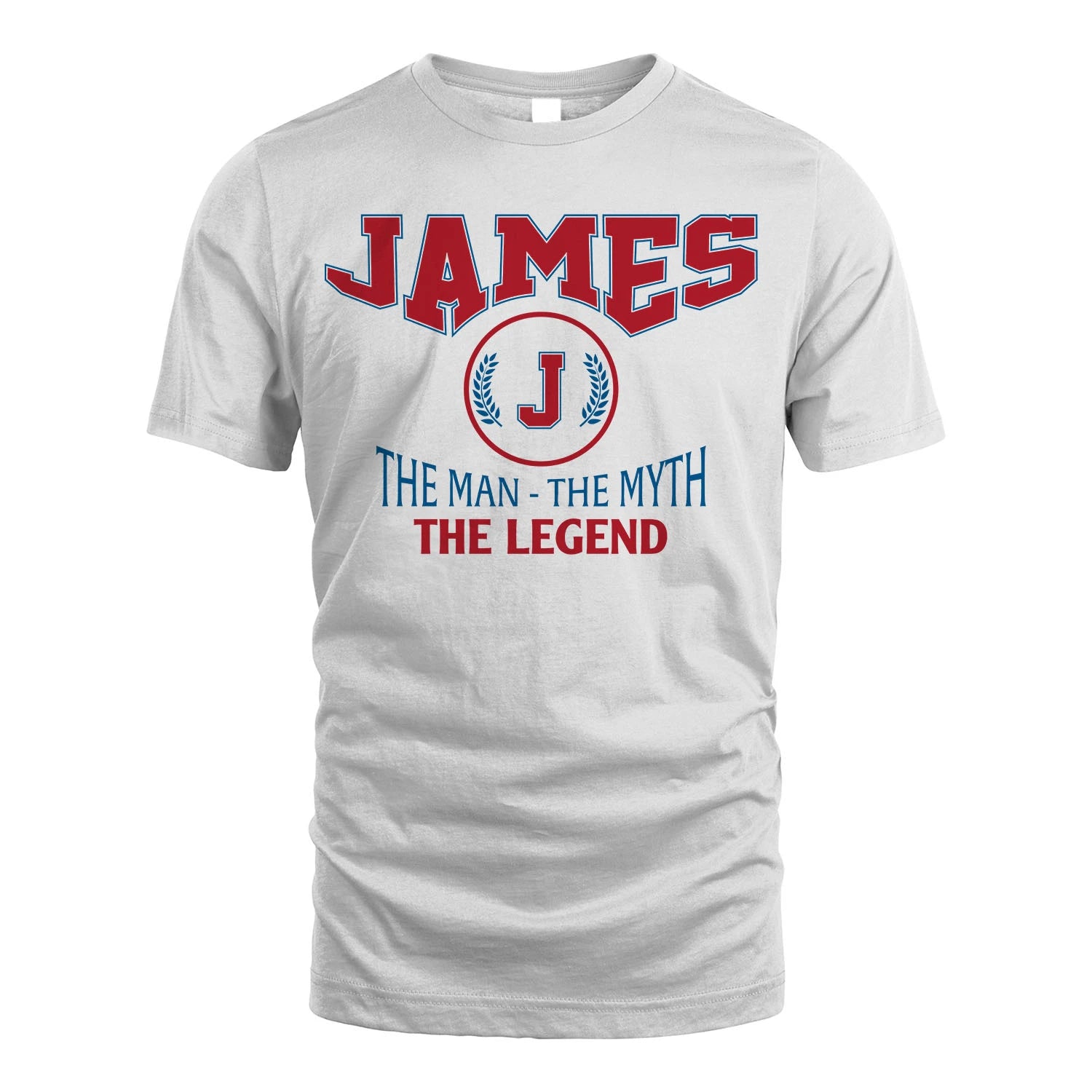 The Man The Myth The Legend Jet Style Shirt JAMES M1-9