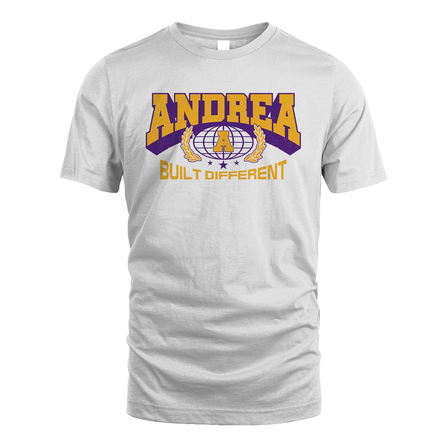 Your Name Built Different Sporty Shirt ANDREA M1-32