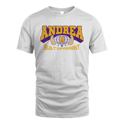 Your Name Built Different Sporty Shirt ANDREA M1-32