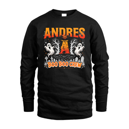 Boo Boo Crew Halloween Custom Name Shirt ANDRES M1-28