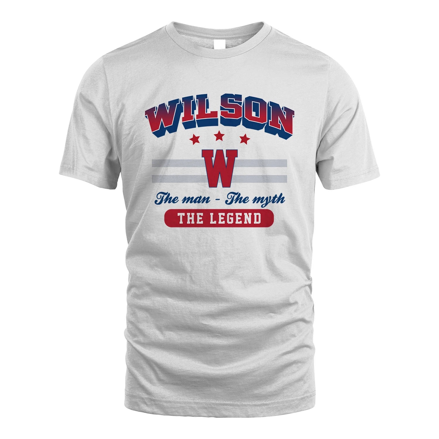 The Man The Myth The Legend With Your Name Shirt WILSON M1-35