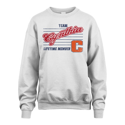 Team Your Name Lifetime Member Vintage Shirt CYNTHIA M1-24