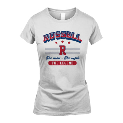 The Man The Myth The Legend With Your Name Shirt RUSSELL M1-35