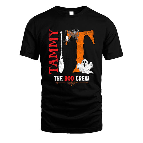 The Boo Crew Halloween With Your Name Shirt TAMMY M1-23