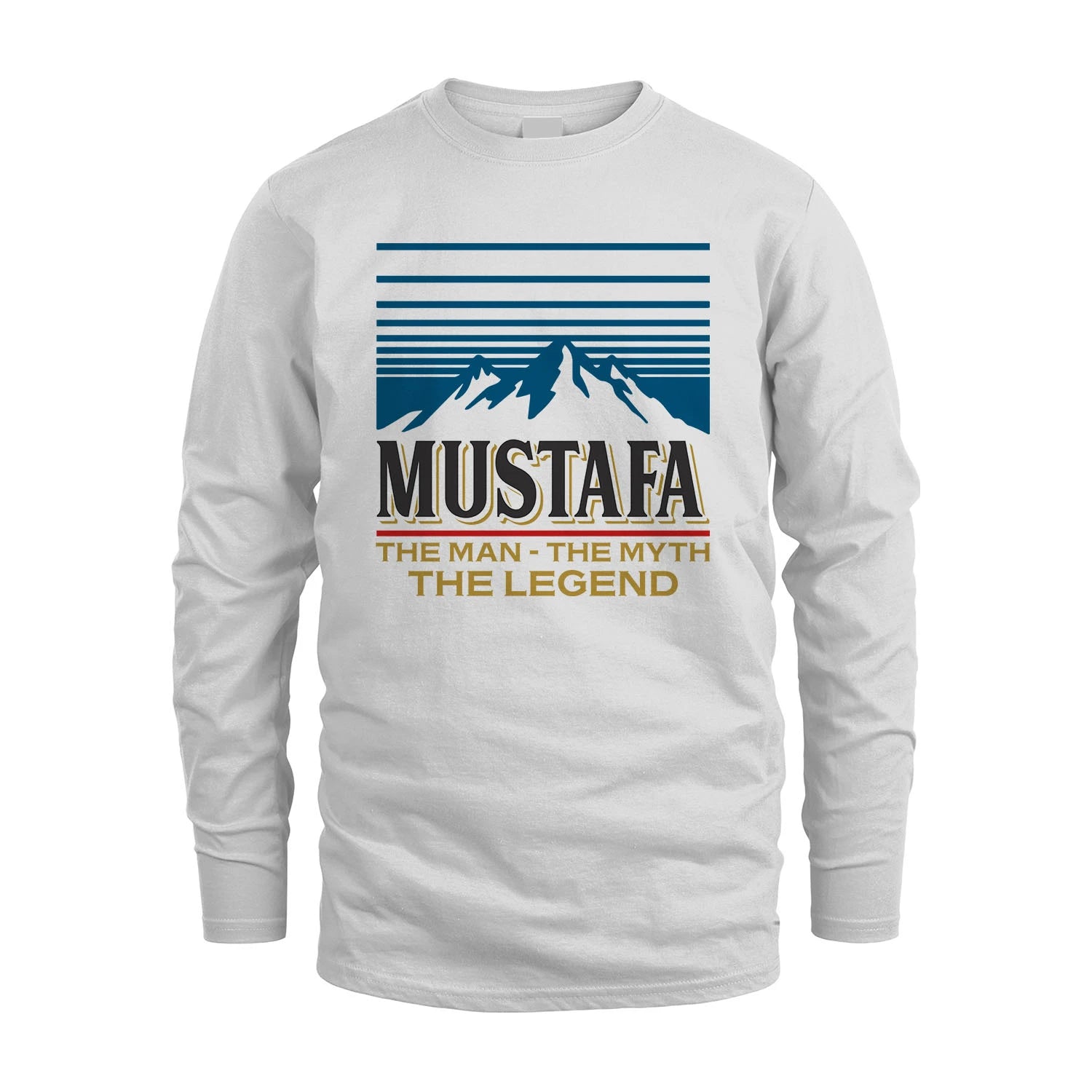 The Man The Myth The Legend Vintage Mountain Shirt MUSTAFA M1-19
