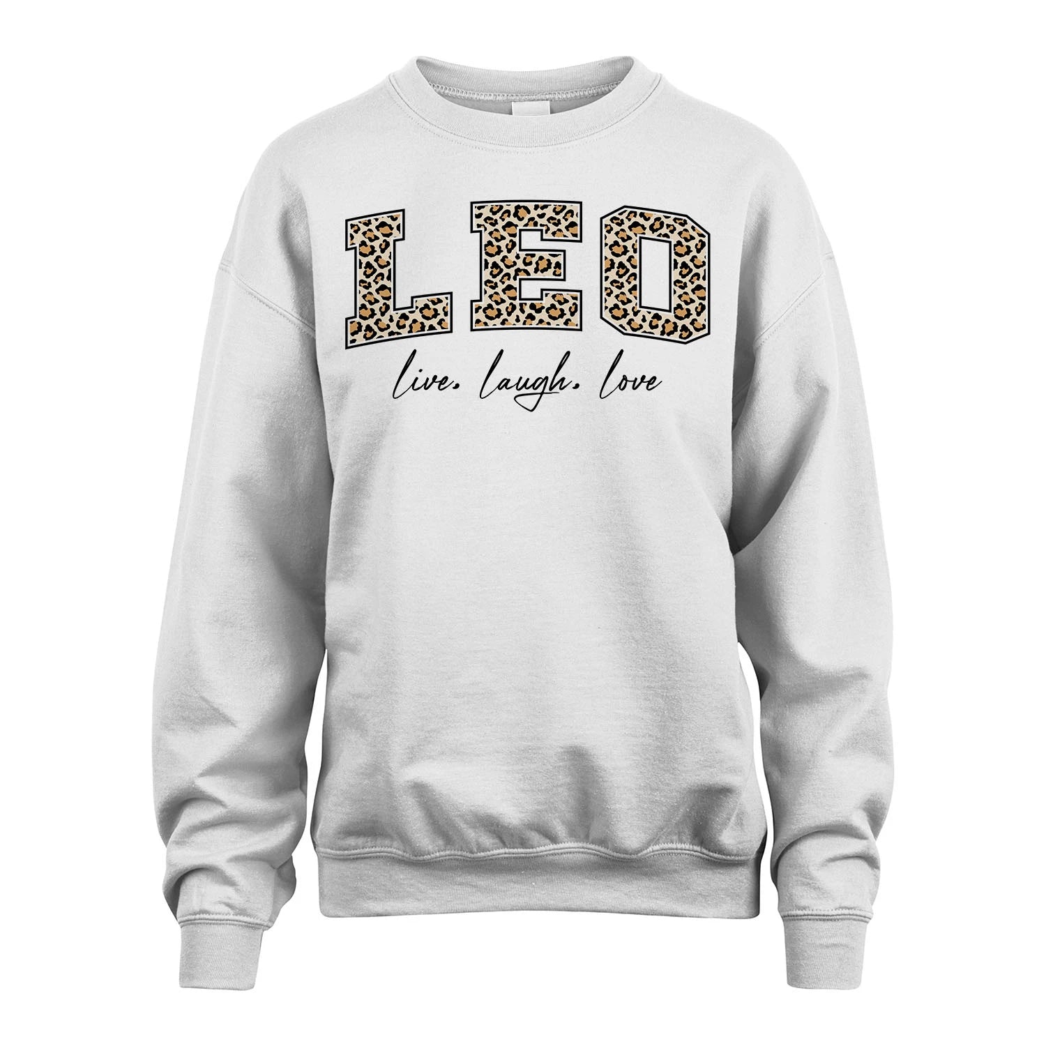 Live Laugh Love Custom Name With Leopard Pattern Shirt LEO M1-13