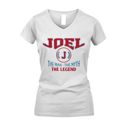 The Man The Myth The Legend Jet Style Shirt JOEL M1-9