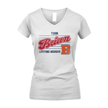 Team Your Name Lifetime Member Vintage Shirt BRIAN M1-24