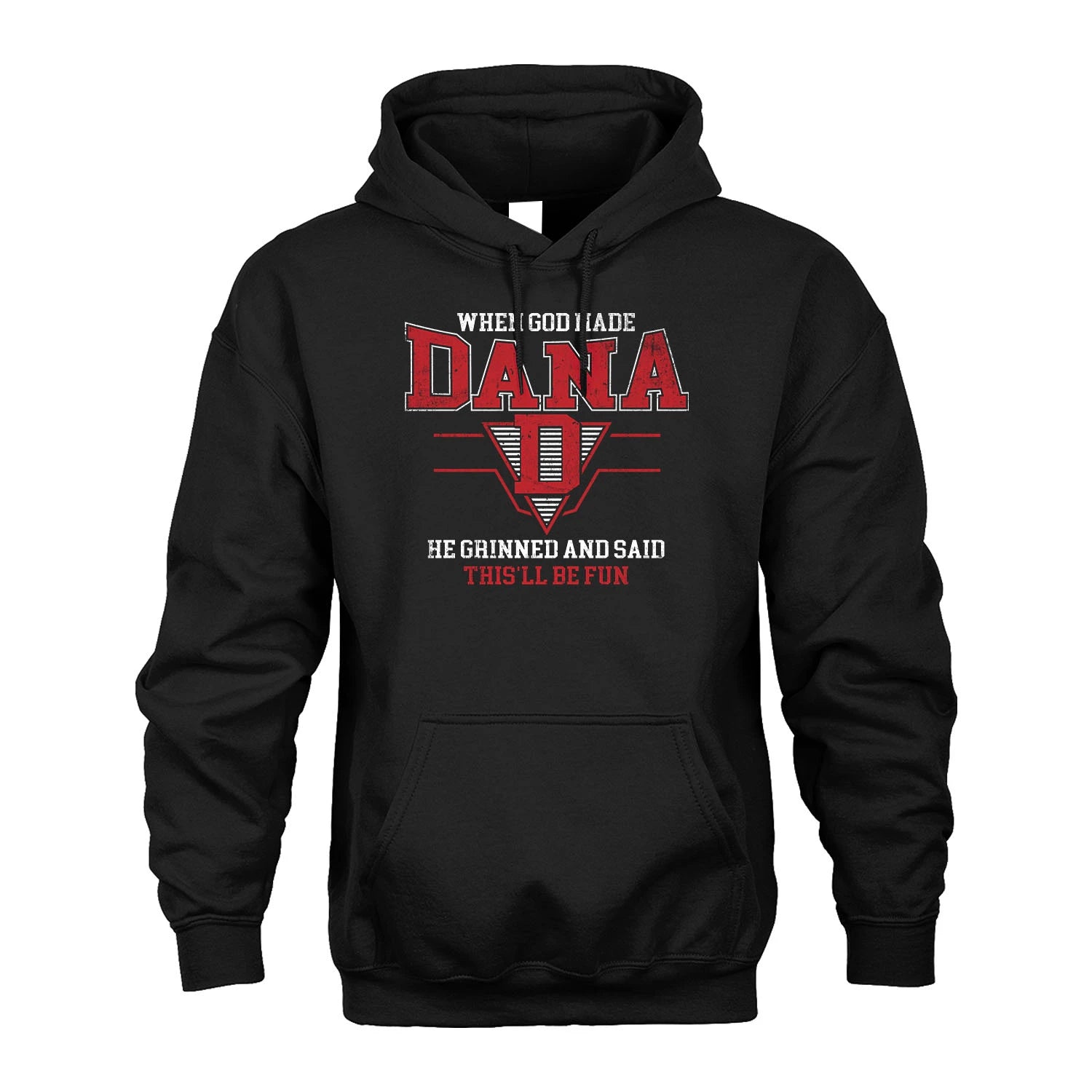 When God Made Your Name He Grinned And Said This'll Be Fun Baseball Shirt DANA M1-29
