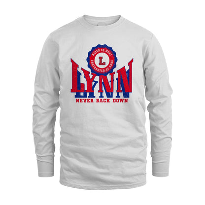 Your Name Never Back Down Shirt LYNN M1-33