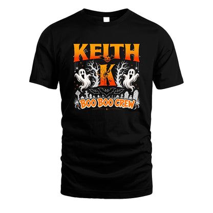 Boo Boo Crew Halloween Custom Name Shirt KEITH M1-28