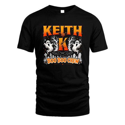 Boo Boo Crew Halloween Custom Name Shirt KEITH M1-28