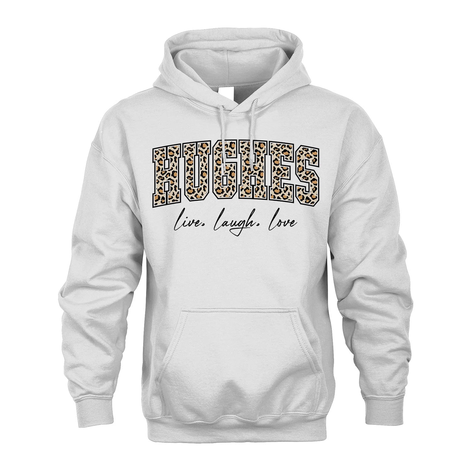 Live Laugh Love Custom Name With Leopard Pattern Shirt HUGHES M1-13
