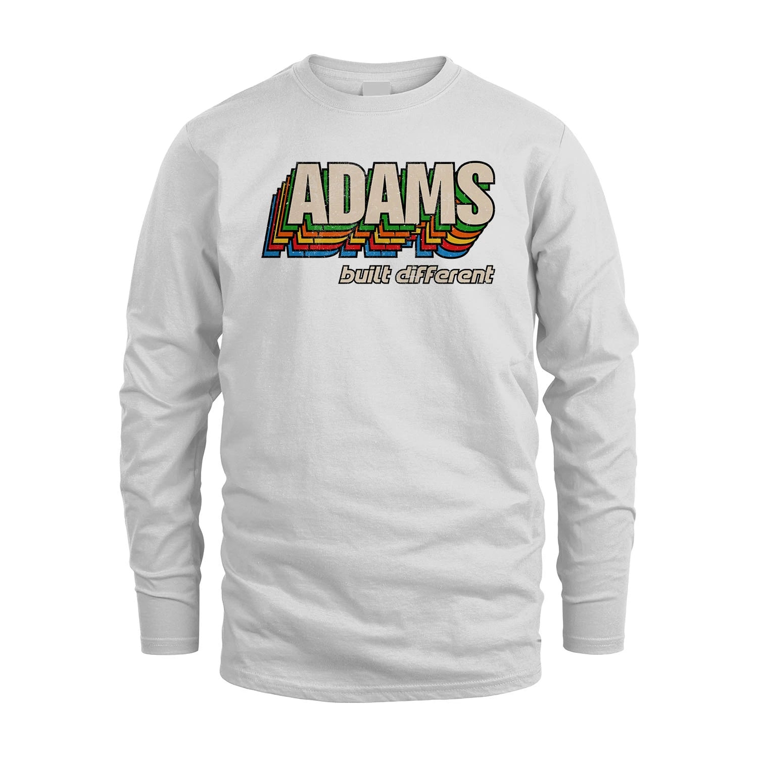Your Name Built Different Retro Shirt ADAMS M1-26