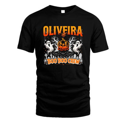 Boo Boo Crew Halloween Custom Name Shirt OLIVEIRA M1-28