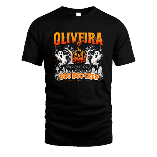 Boo Boo Crew Halloween Custom Name Shirt OLIVEIRA M1-28