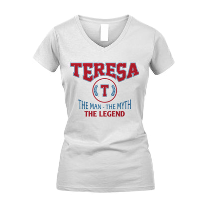 The Man The Myth The Legend Jet Style Shirt TERESA M1-9