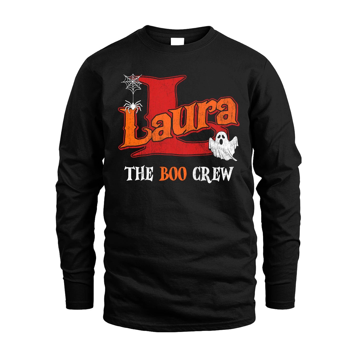 The Boo Crew Halloween Custom Name Shirt LAURA M1-22