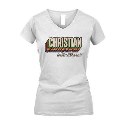 Your Name Built Different Retro Shirt CHRISTIAN M1-26