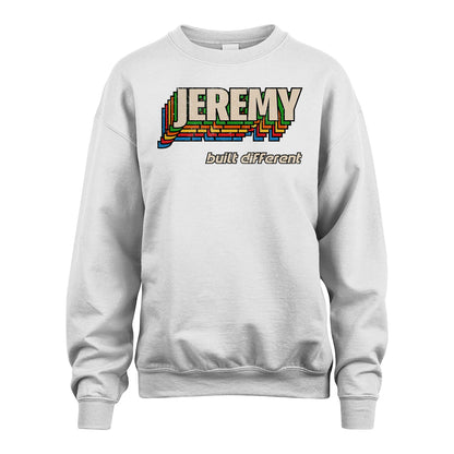 Your Name Built Different Retro Shirt JEREMY M1-26