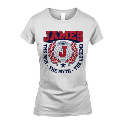 The Man The Myth The Legend Logo Shirt JAMES M1-30
