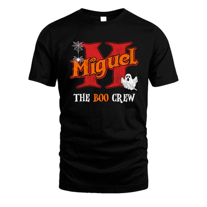 The Boo Crew Halloween Custom Name Shirt MIGUEL M1-22