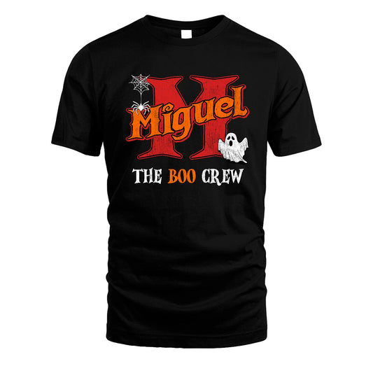 The Boo Crew Halloween Custom Name Shirt MIGUEL M1-22