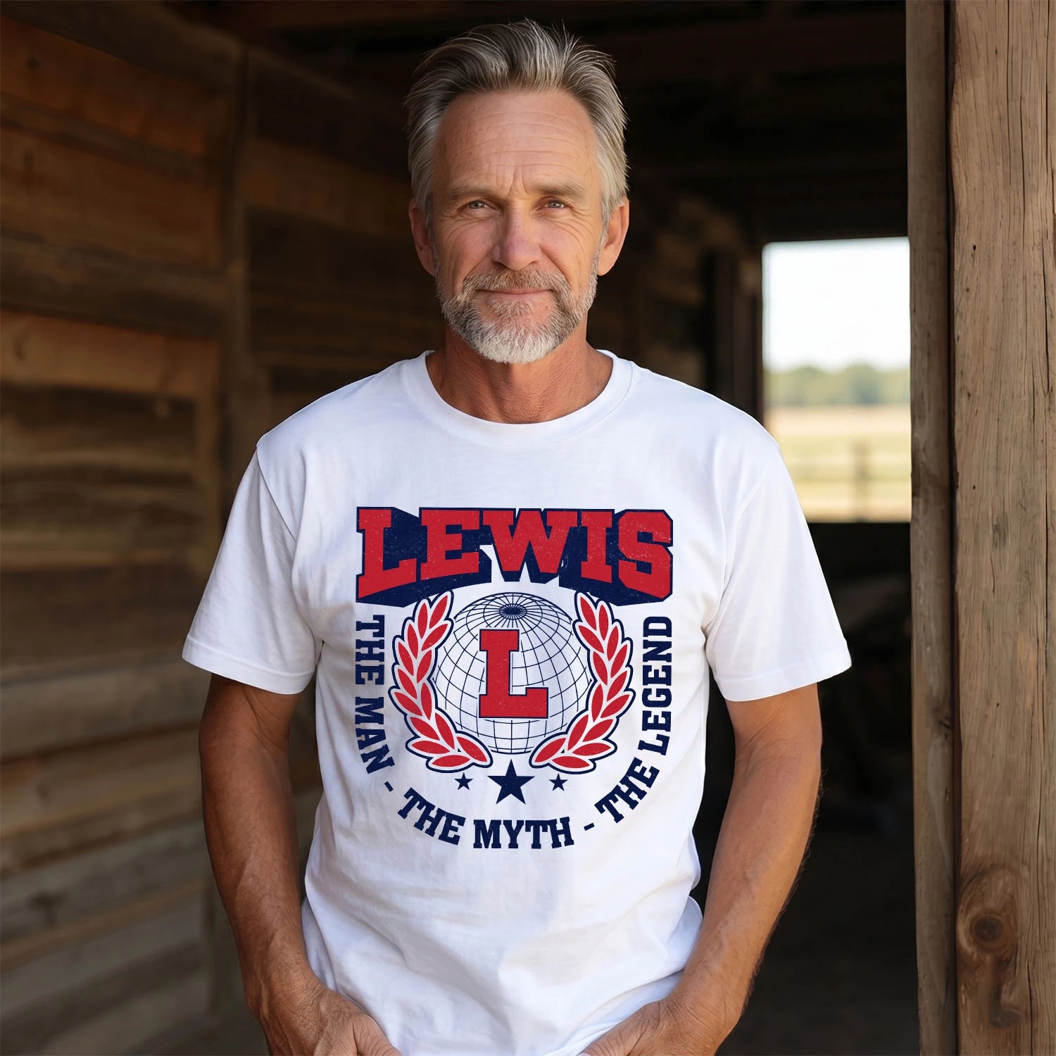 The Man The Myth The Legend Logo Shirt LEWIS M1-30