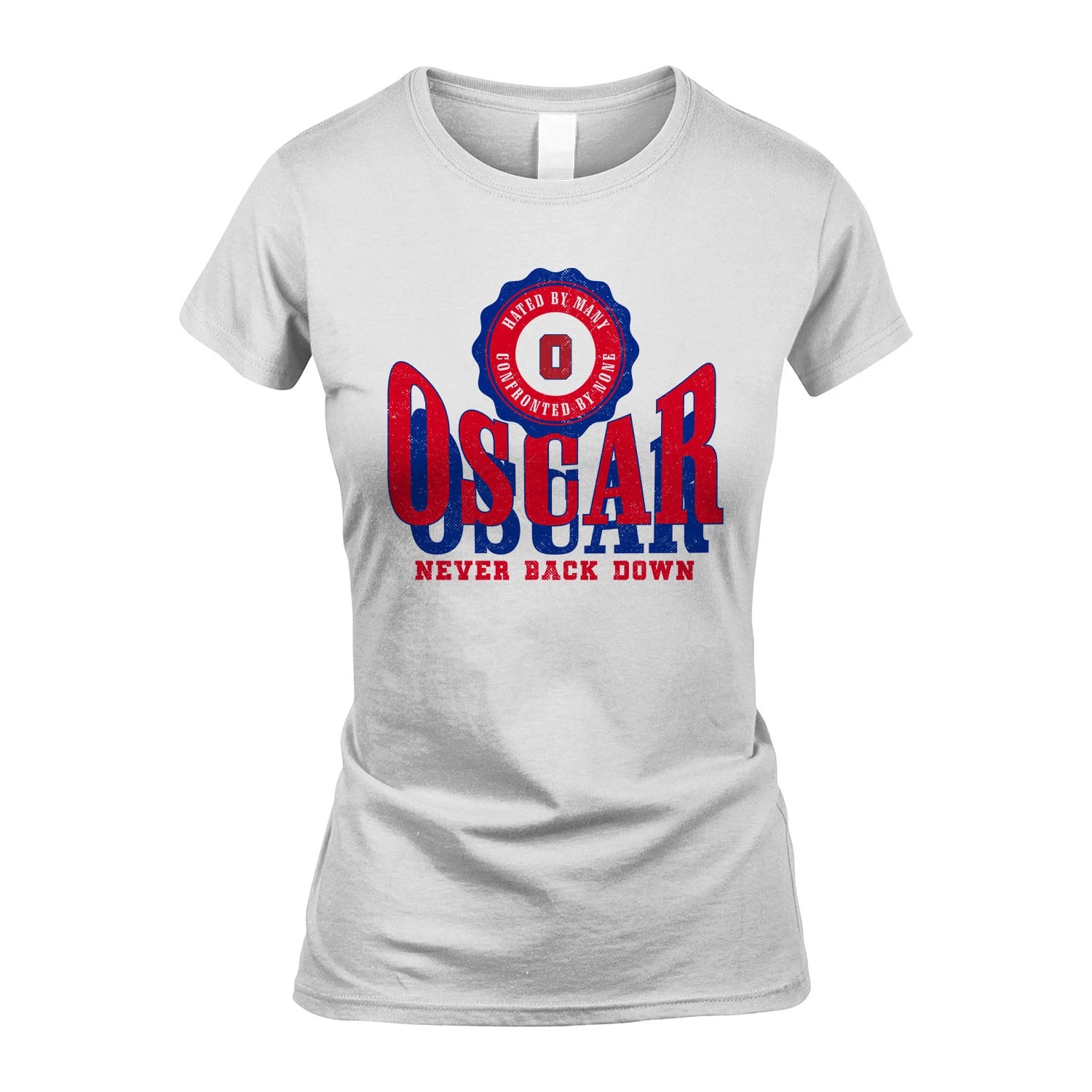 Your Name Never Back Down Shirt OSCAR M1-33