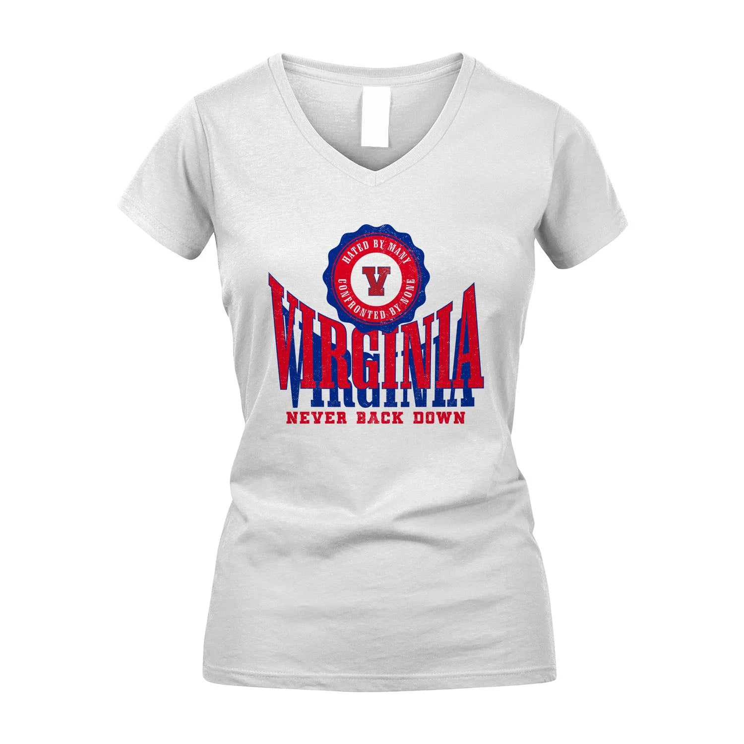 Your Name Never Back Down Shirt VIRGINIA M1-33