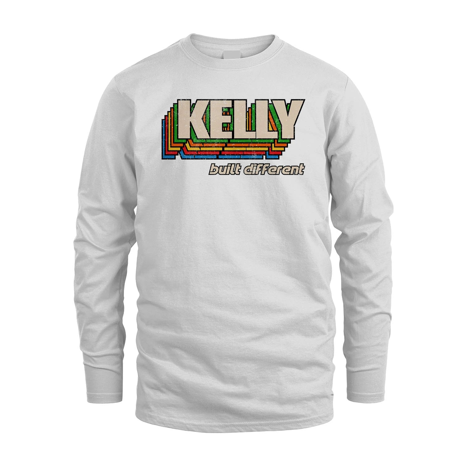Your Name Built Different Retro Shirt KELLY M1-26