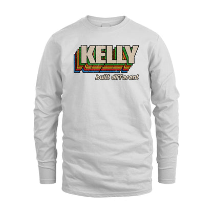 Your Name Built Different Retro Shirt KELLY M1-26