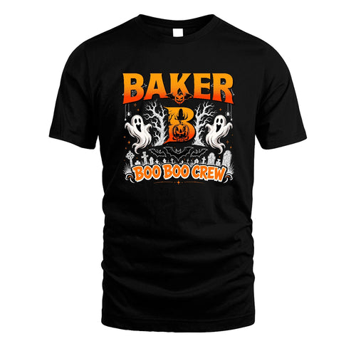 Boo Boo Crew Halloween Custom Name Shirt BAKER M1-28