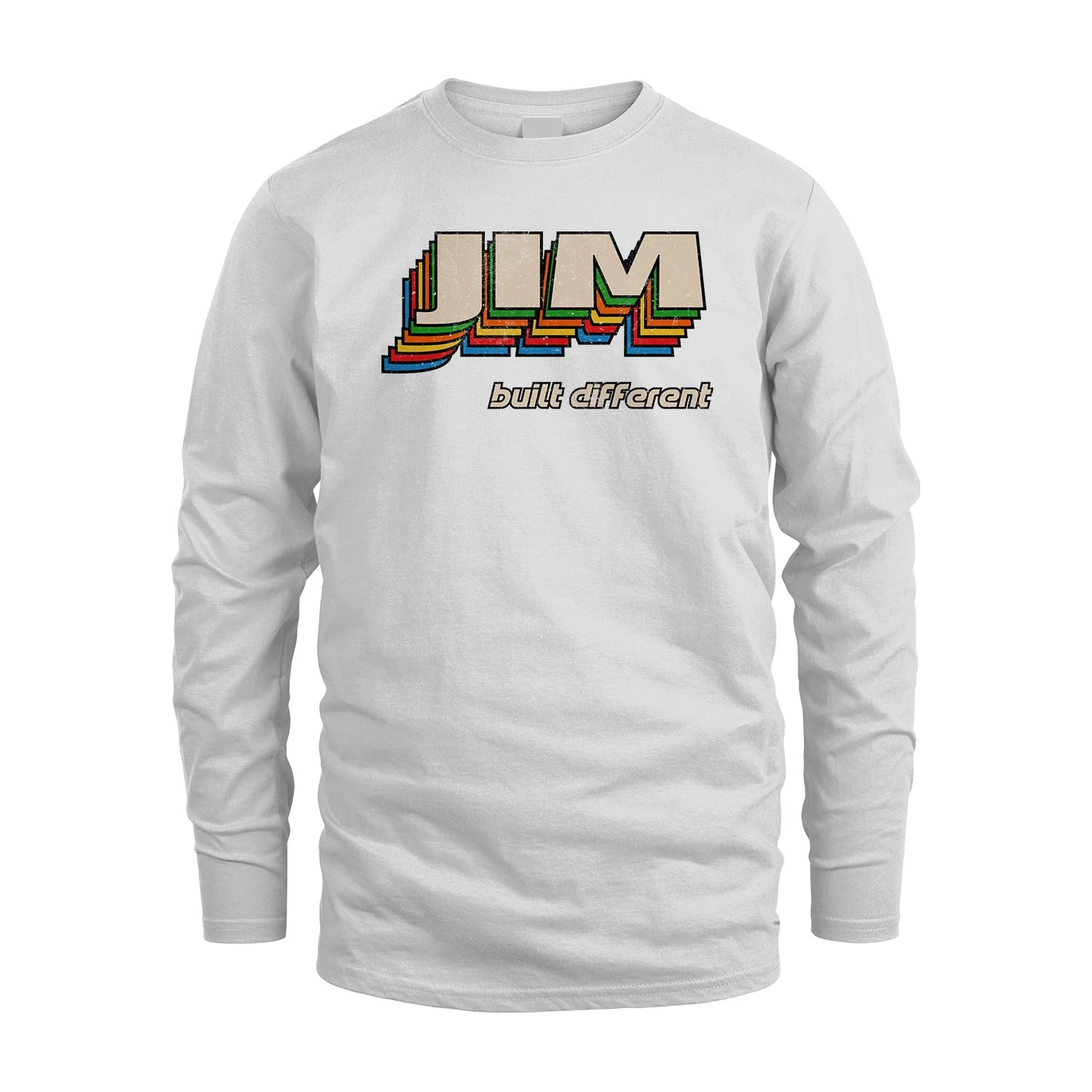 Your Name Built Different Retro Shirt JIM M1-26