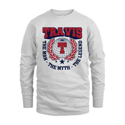 The Man The Myth The Legend Logo Shirt TRAVIS M1-30