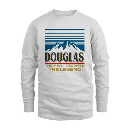 The Man The Myth The Legend Vintage Mountain Shirt DOUGLAS M1-19