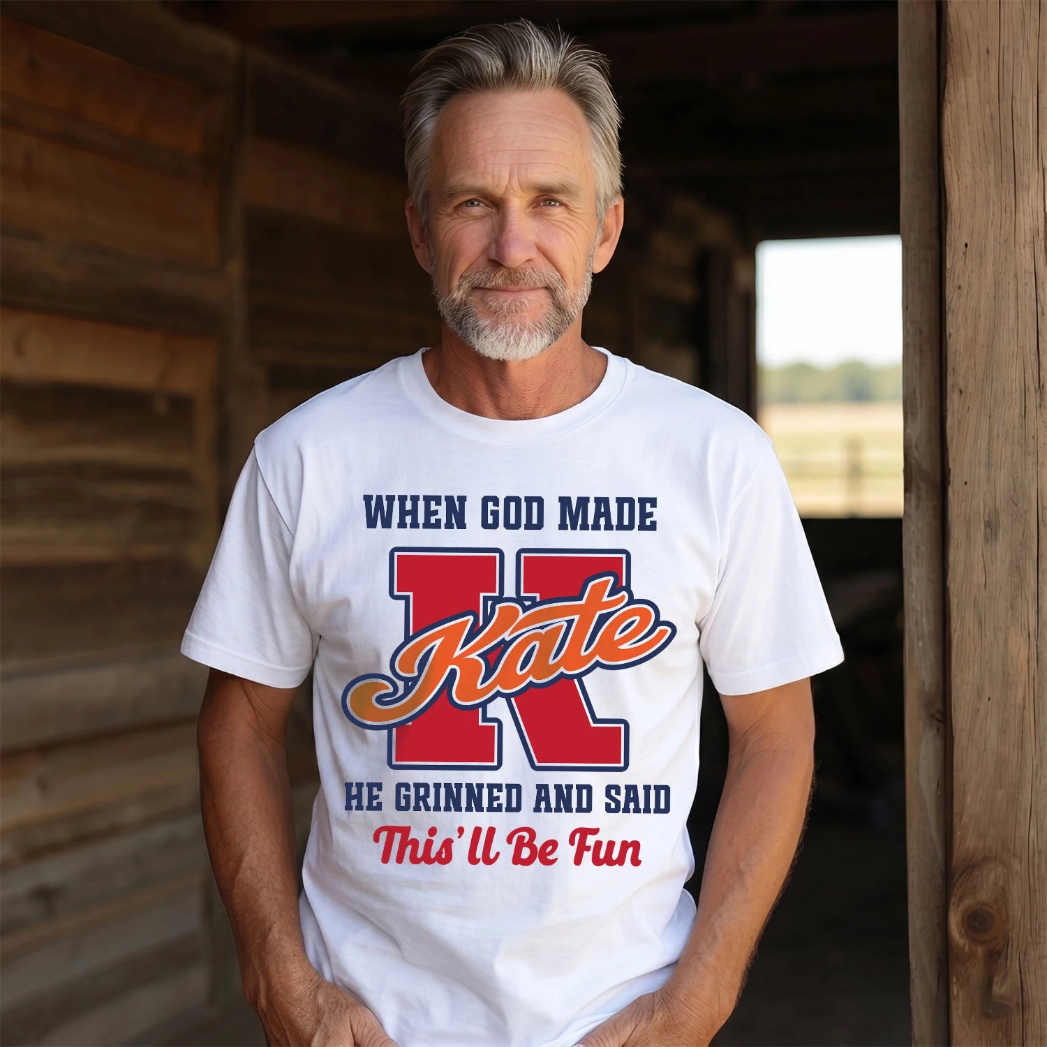 God Made Your Name Custom Shirt KATE M1-16