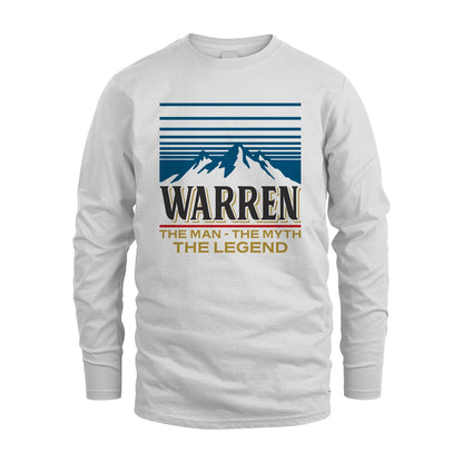 The Man The Myth The Legend Vintage Mountain Shirt WARREN M1-19