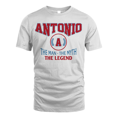 The Man The Myth The Legend Jet Style Shirt ANTONIO M1-9