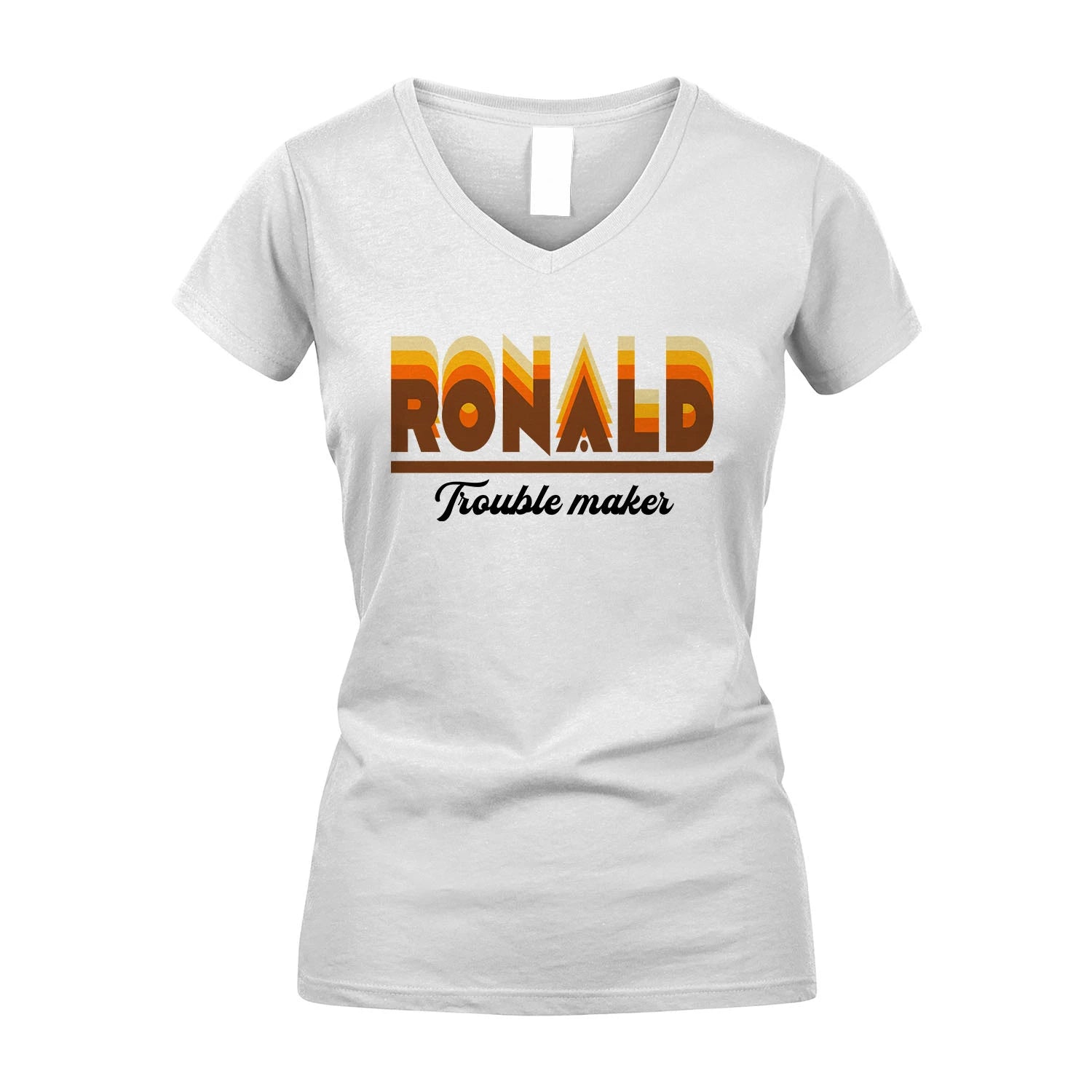 Your Name Trouble Maker Funny Shirt RONALD M1-34