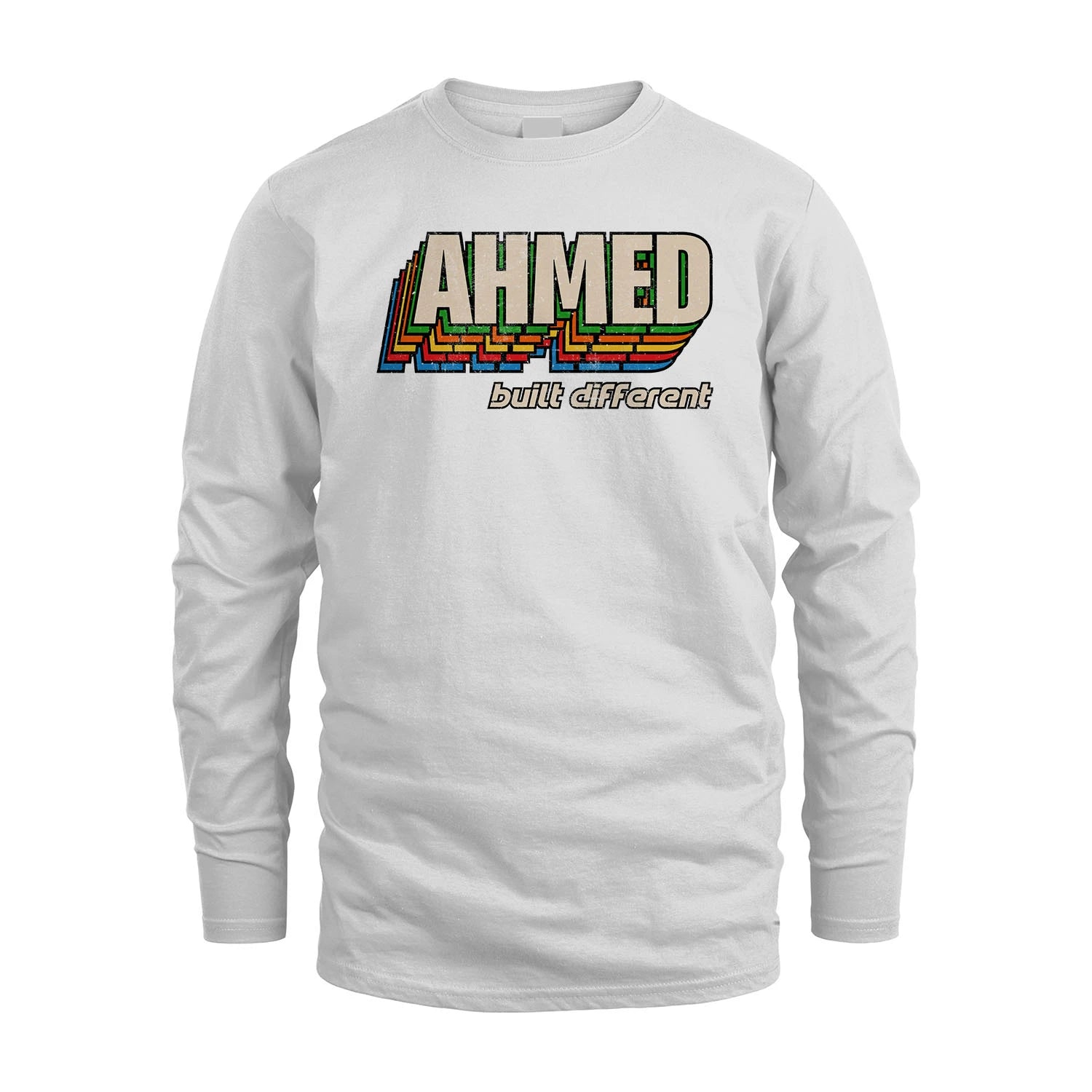 Your Name Built Different Retro Shirt AHMED M1-26