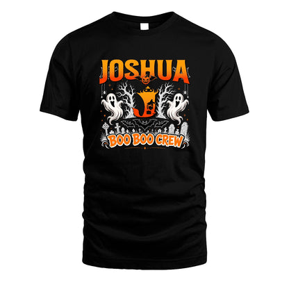 Boo Boo Crew Halloween Custom Name Shirt JOSHUA M1-28