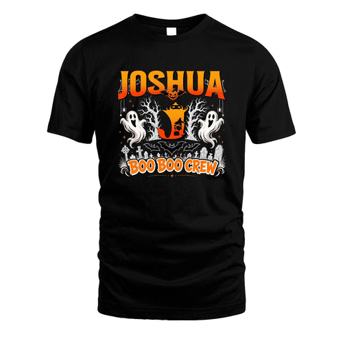 Boo Boo Crew Halloween Custom Name Shirt JOSHUA M1-28