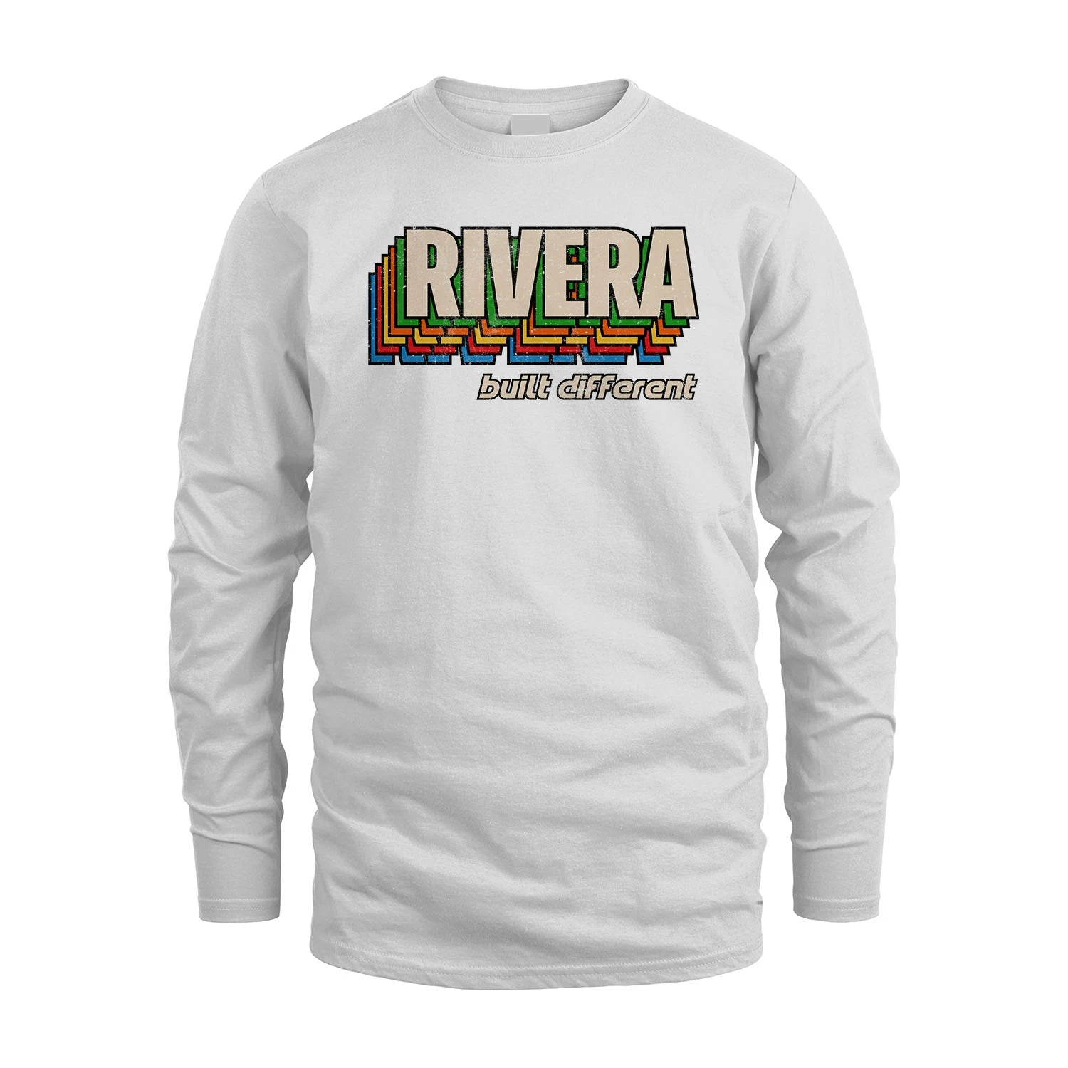 Your Name Built Different Retro Shirt RIVERA M1-26