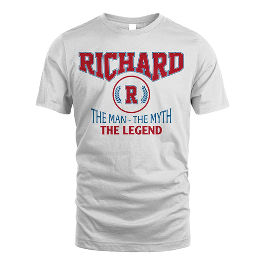 The Man The Myth The Legend Jet Style Shirt RICHARD M1-9