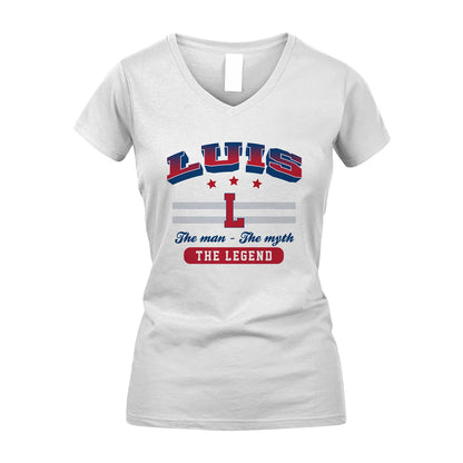 The Man The Myth The Legend With Your Name Shirt LUIS M1-35