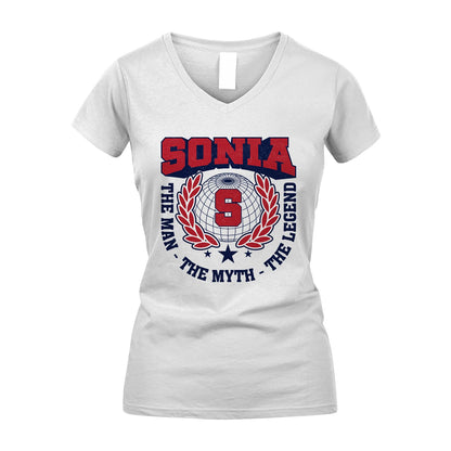 The Man The Myth The Legend Logo Shirt SONIA M1-30