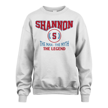 The Man The Myth The Legend Jet Style Shirt SHANNON M1-9