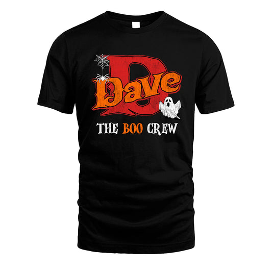 The Boo Crew Halloween Custom Name Shirt DAVE M1-22