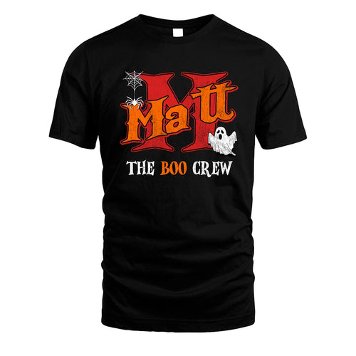 The Boo Crew Halloween Custom Name Shirt MATT M1-22